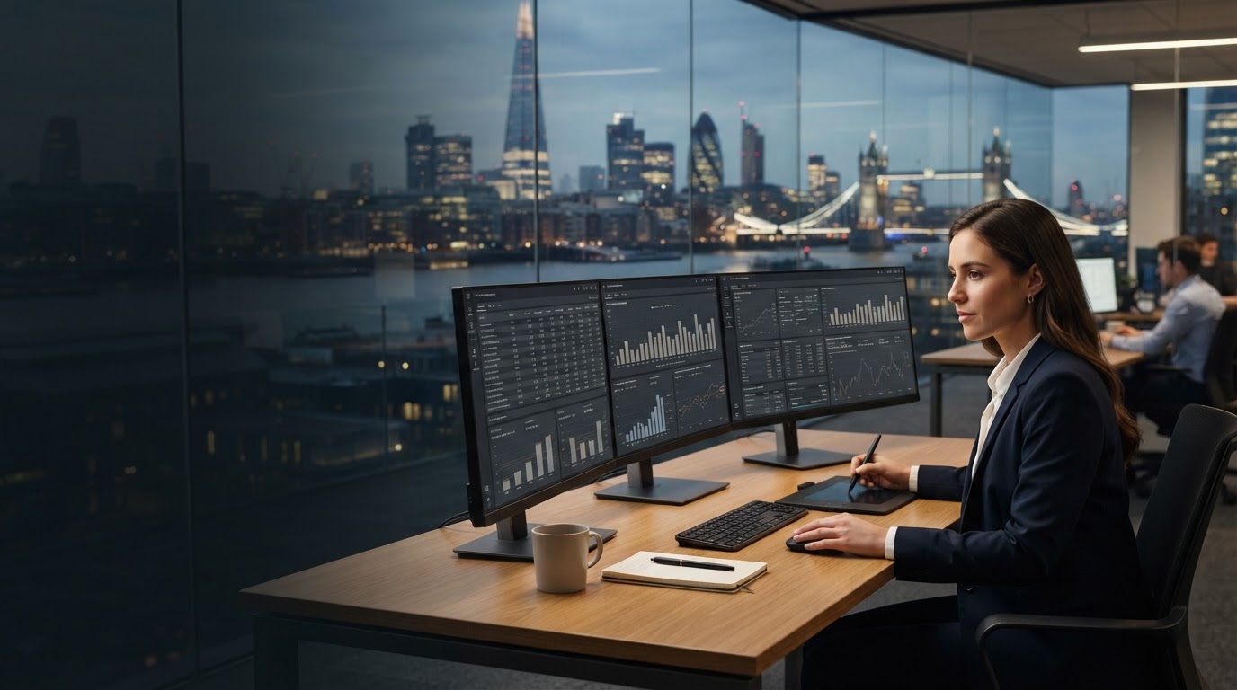 Best Invest UK predictive analytics dashboard displaying portfolio risk and allocation data